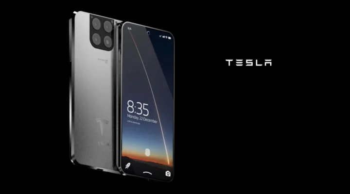 Teléfono celular de Elon Musk conectado a Starlink, Tesla